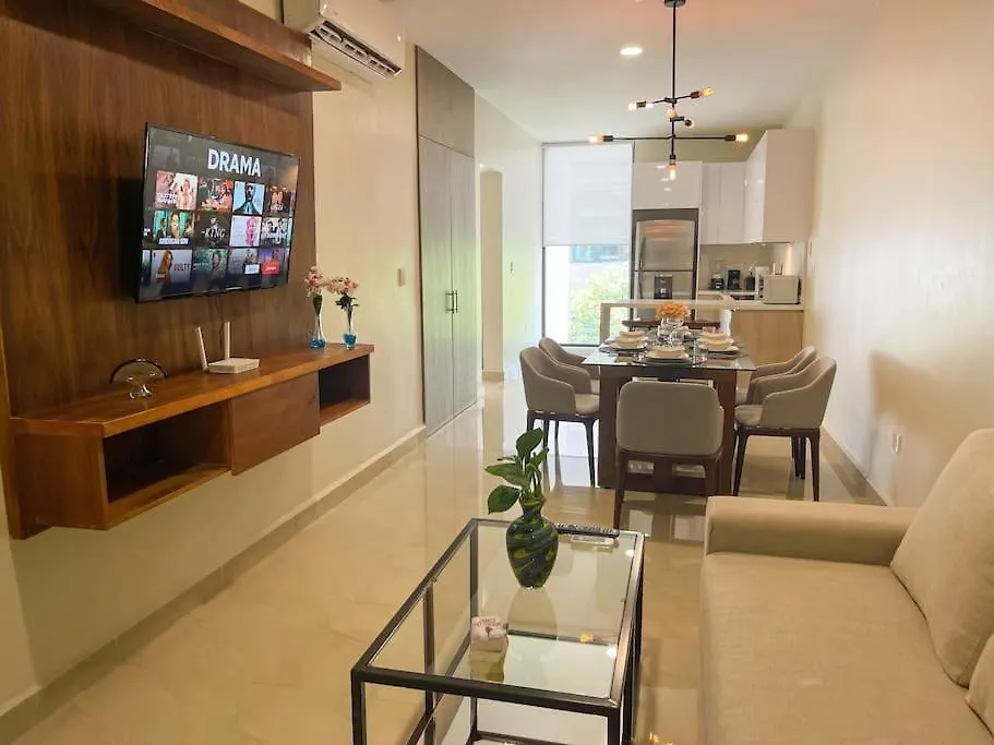 2Br Modern 5Th Av Apt - Distrito Corazon E1 Playa del Carmen